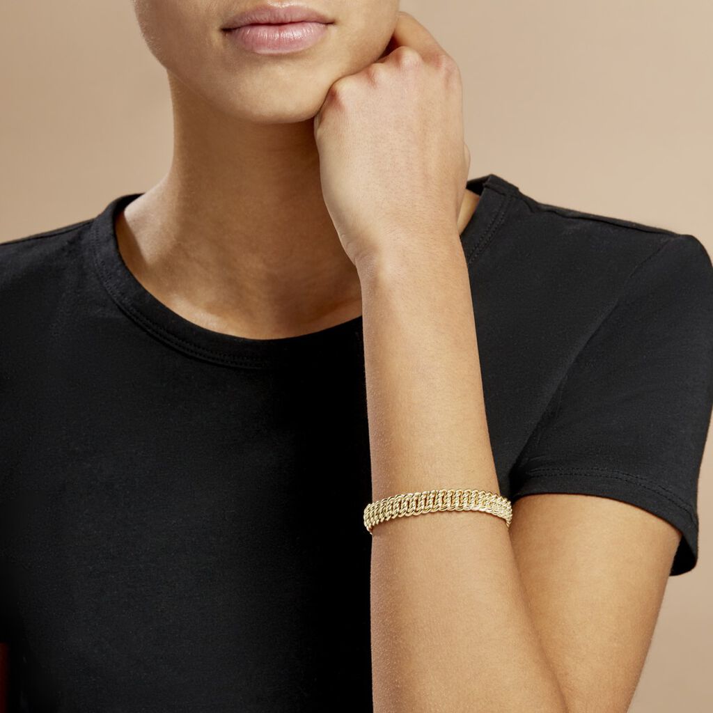Bracelet Handaae Or Jaune