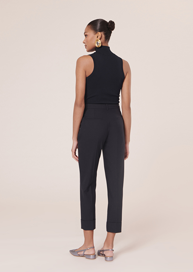 Pantalon Philippableu nuit en laine froide