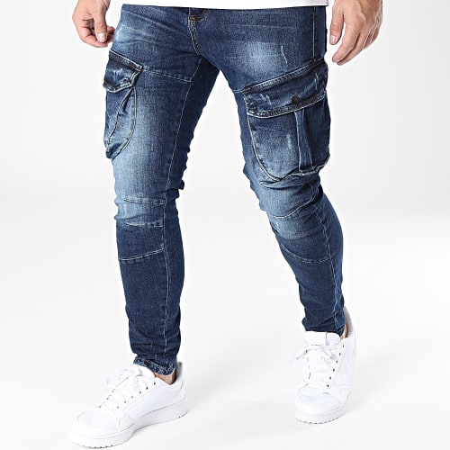 Jean Cargo Skinny Bleu Brut