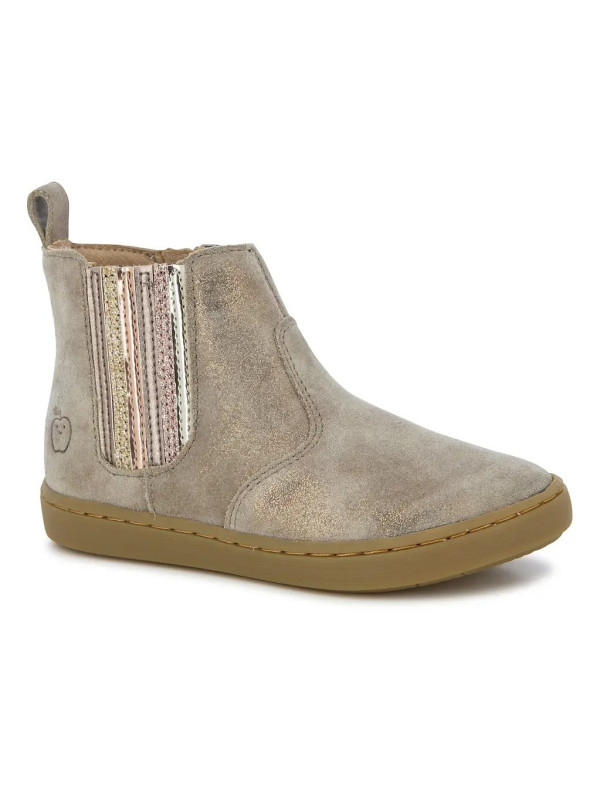Shoo Pom - Bottines Cuir PLAY NEW SHINE Taupe