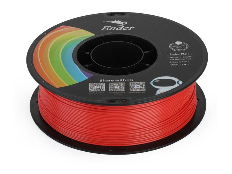 Creality Filament PLA  Rot, 1.75 mm, 1 kg Hochwertiges PLA  Filament für 3D-Drucker
