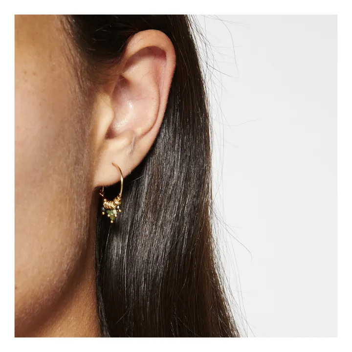 5 Octobre Boucles d'Oreilles Iva | Vert