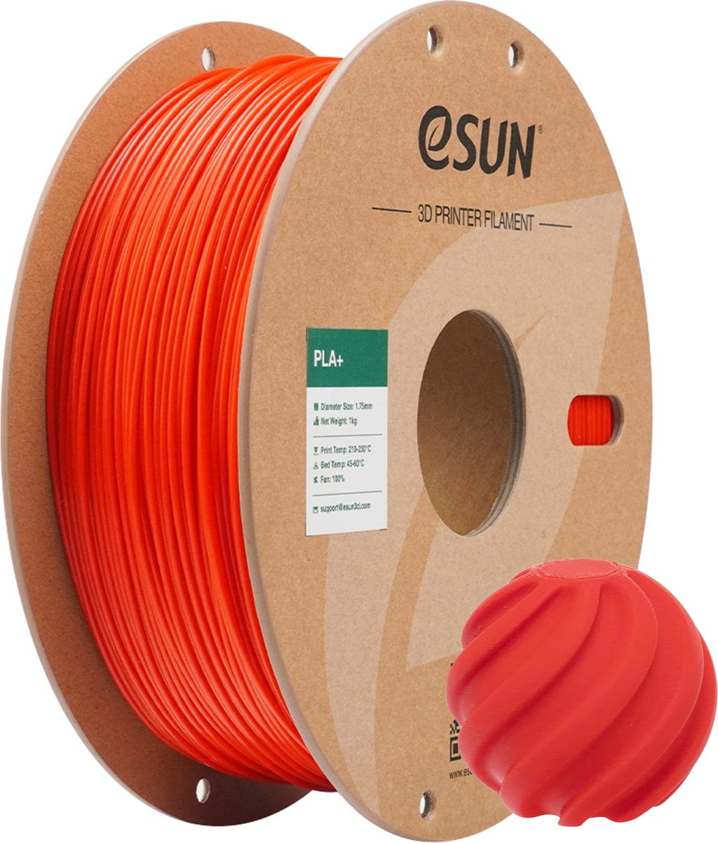 eSUN  PLA+ RGB Red, 1,75 mm / 1000 g    PLA-Filament mit verbesserten physikalischen Eigenschaften in RGB Red