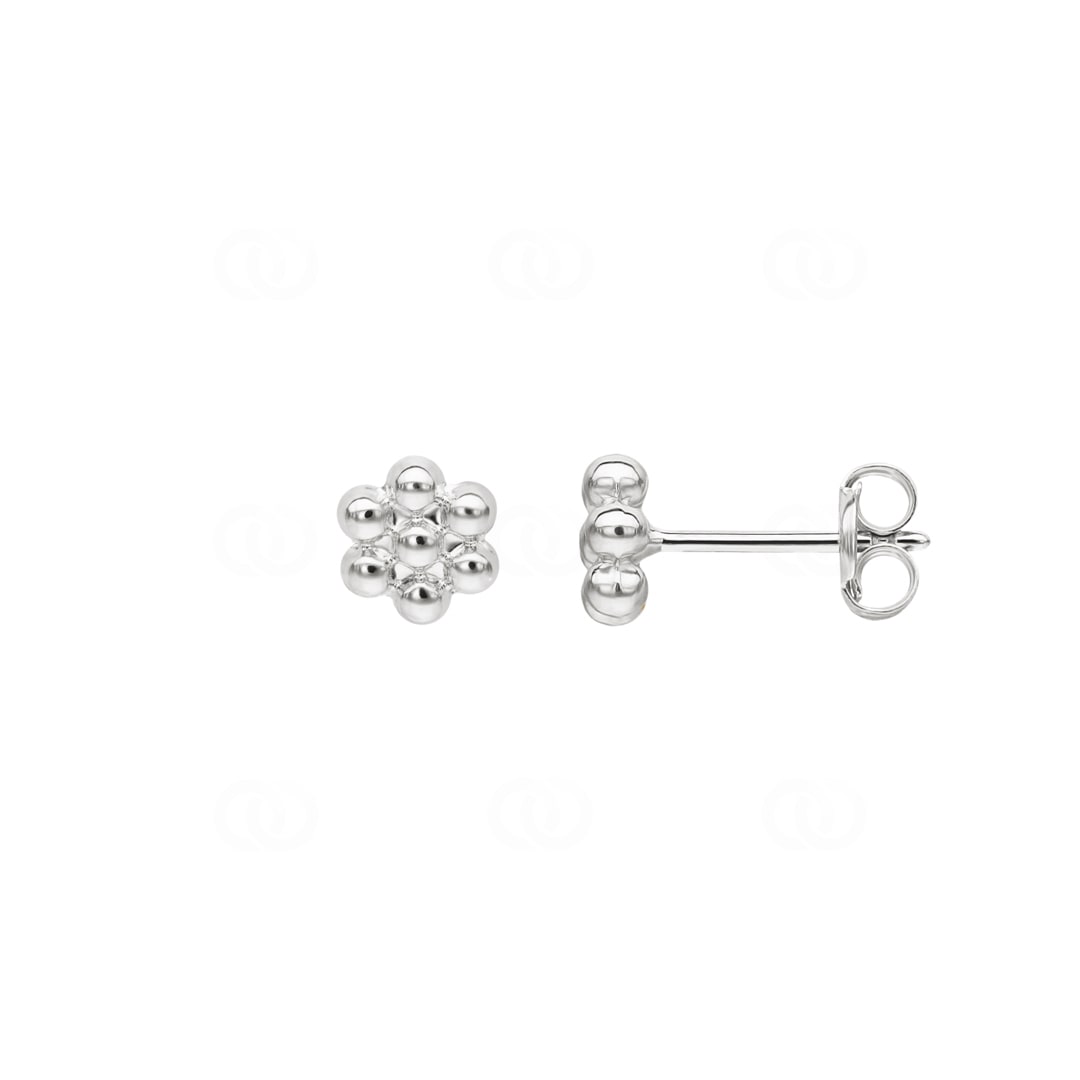 Ohrstecker 750/18 K Weissgold