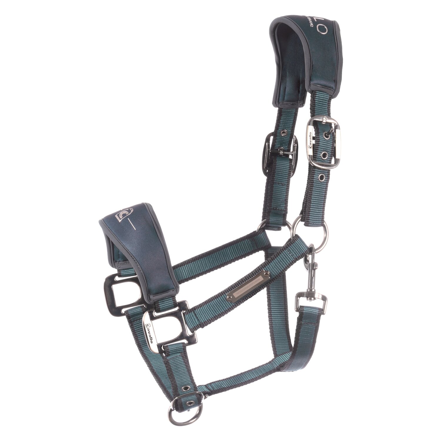 Cavallo Halfter CAVAL SOFTSHELL HEAD COLLAR  - silver pine