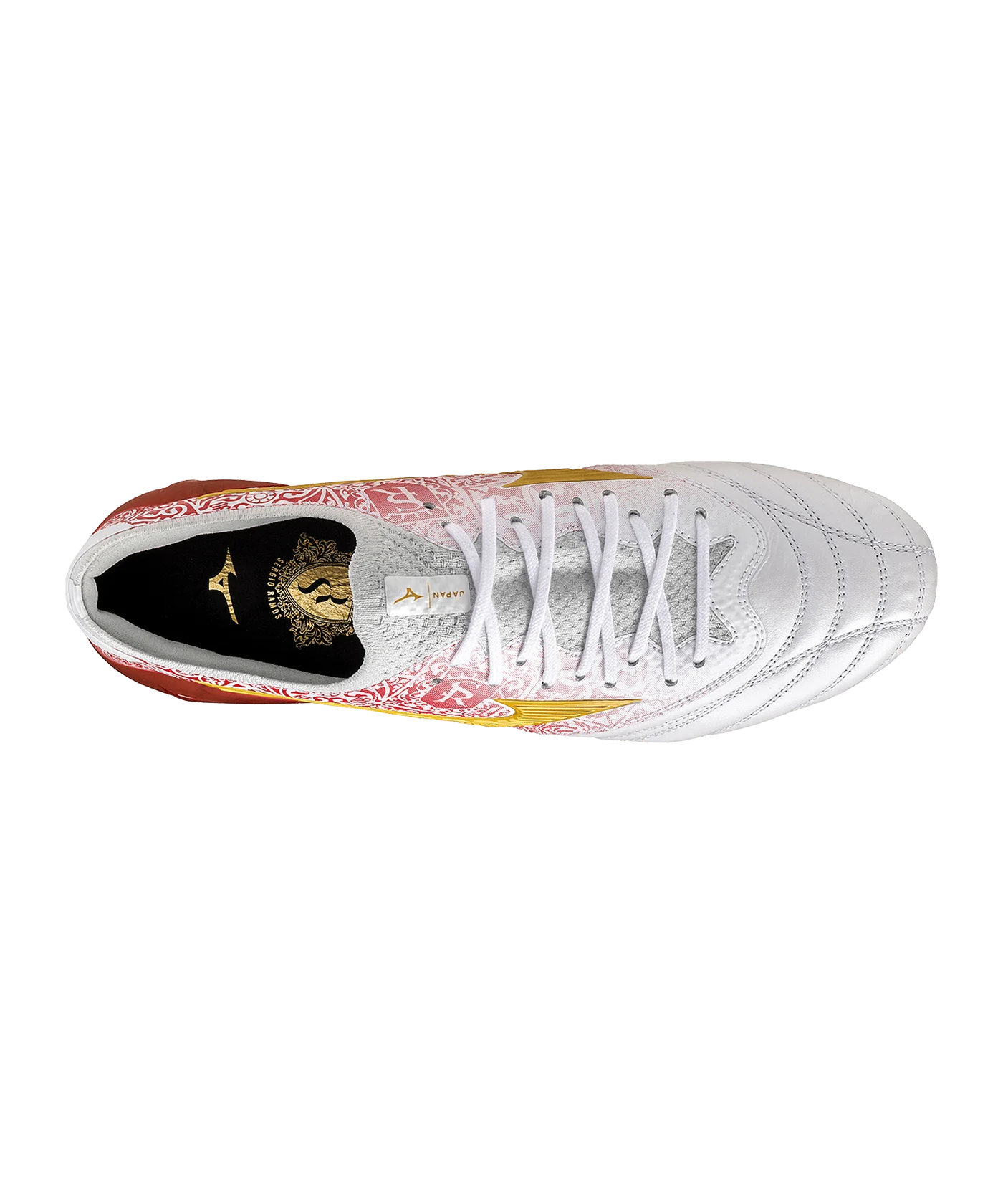 Mizuno Morelia Neo IV Beta Made in Japan FG Sergio Ramos Weiss Gold F04