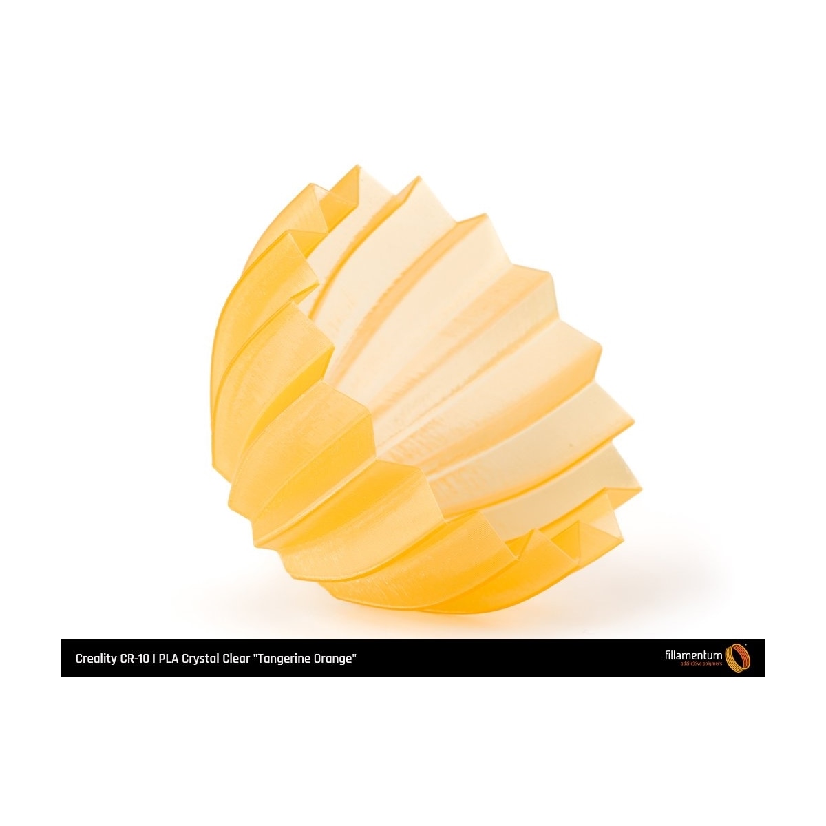 Fillamentum PLA Crystal Clear - Tangerine Orange