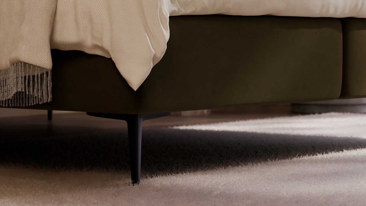 Boxspring Mesa met Kårlsson Excellence matras - Soft suede forest