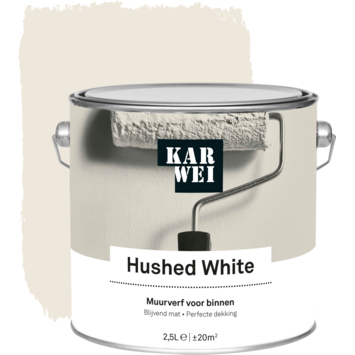KARWEI muurverf RAL 9001 hushed white mat 2,5 liter
