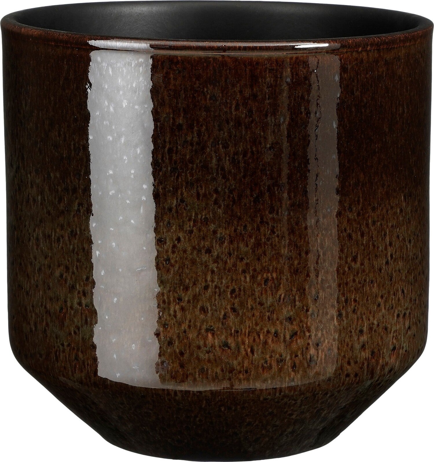 Mica Decorations bloempot Sebastian bruin D 24 H 23 cm