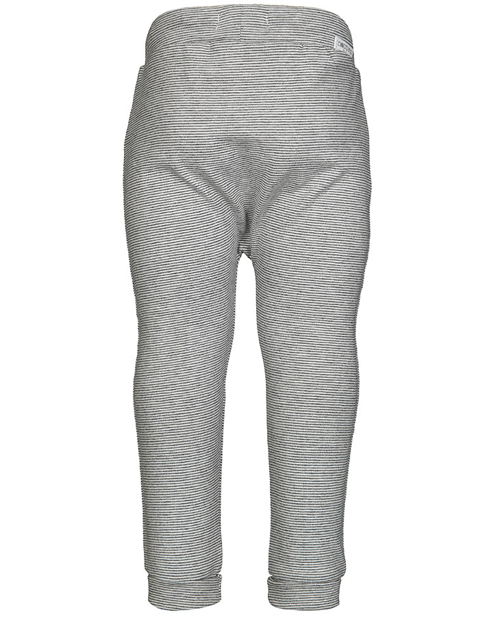 Jersey-Hose LOOSE LOTJE zum Binden gestreift in weiß/grau