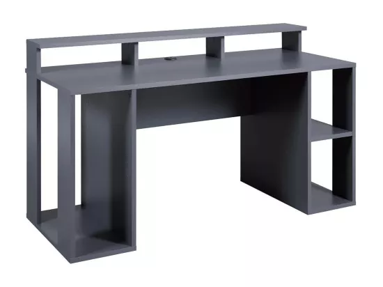 MARIO - Bureau Gamer Multi-Rangement Anthracite