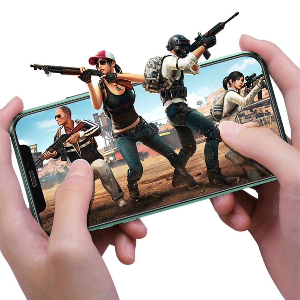 iPhone 11 Magnetische Alu Schutzhülle mit Panzer Glas Backcover   Display- / Kameraglasschutz (Magnet-Technologie) - Schwarz