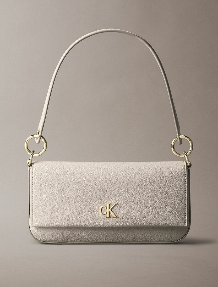 CALVIN KLEIN<br>Bolsa de mão com aba e 2 alças de ombro