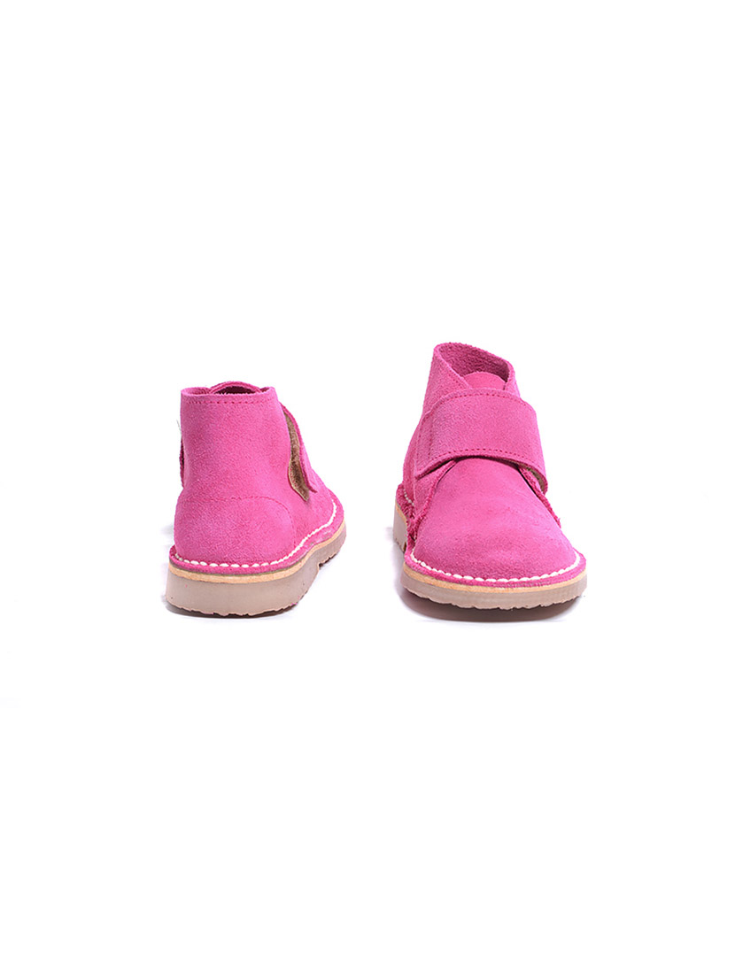 Safari Kids Velcro Boots Fuchsia