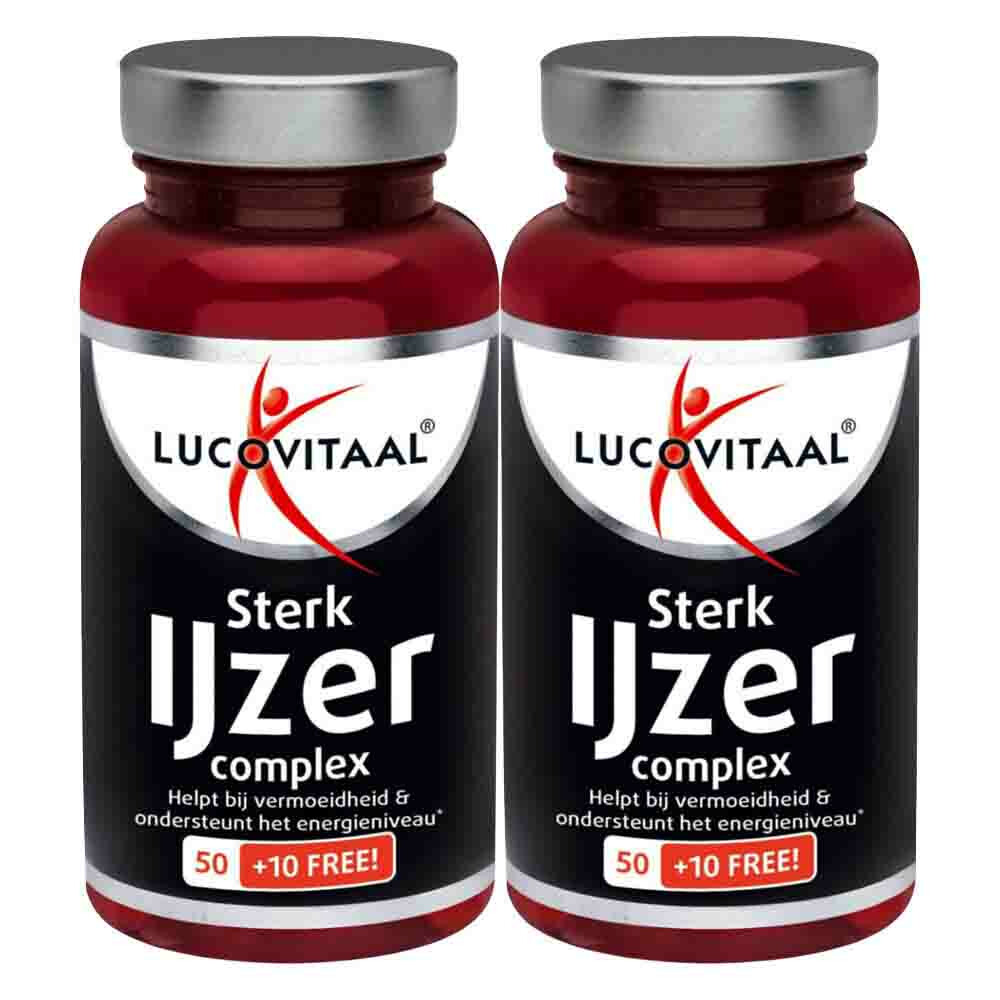 2x Lucovitaal Sterk IJzer Complex 60 tabletten