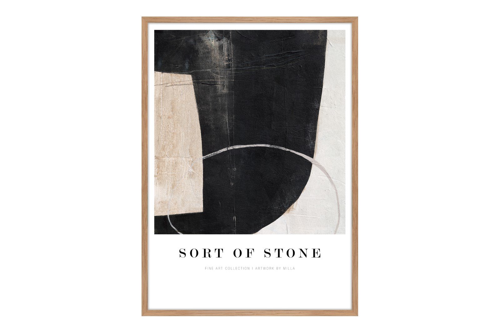 Sort of Stone 50x70 cm Oak Frame