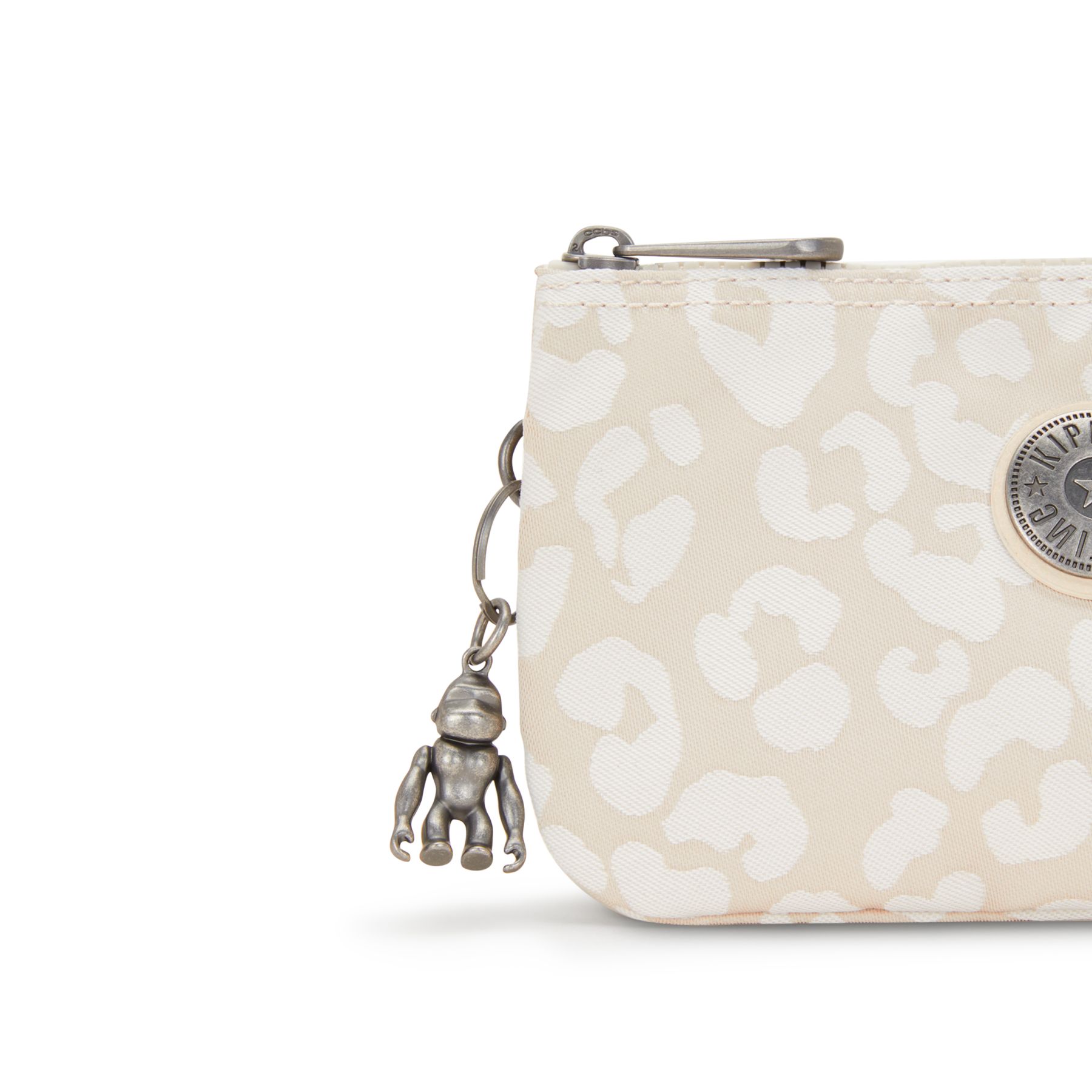 CREATIVITY L Grande pochette multi-usage avec 3 poches - White Cheetah J