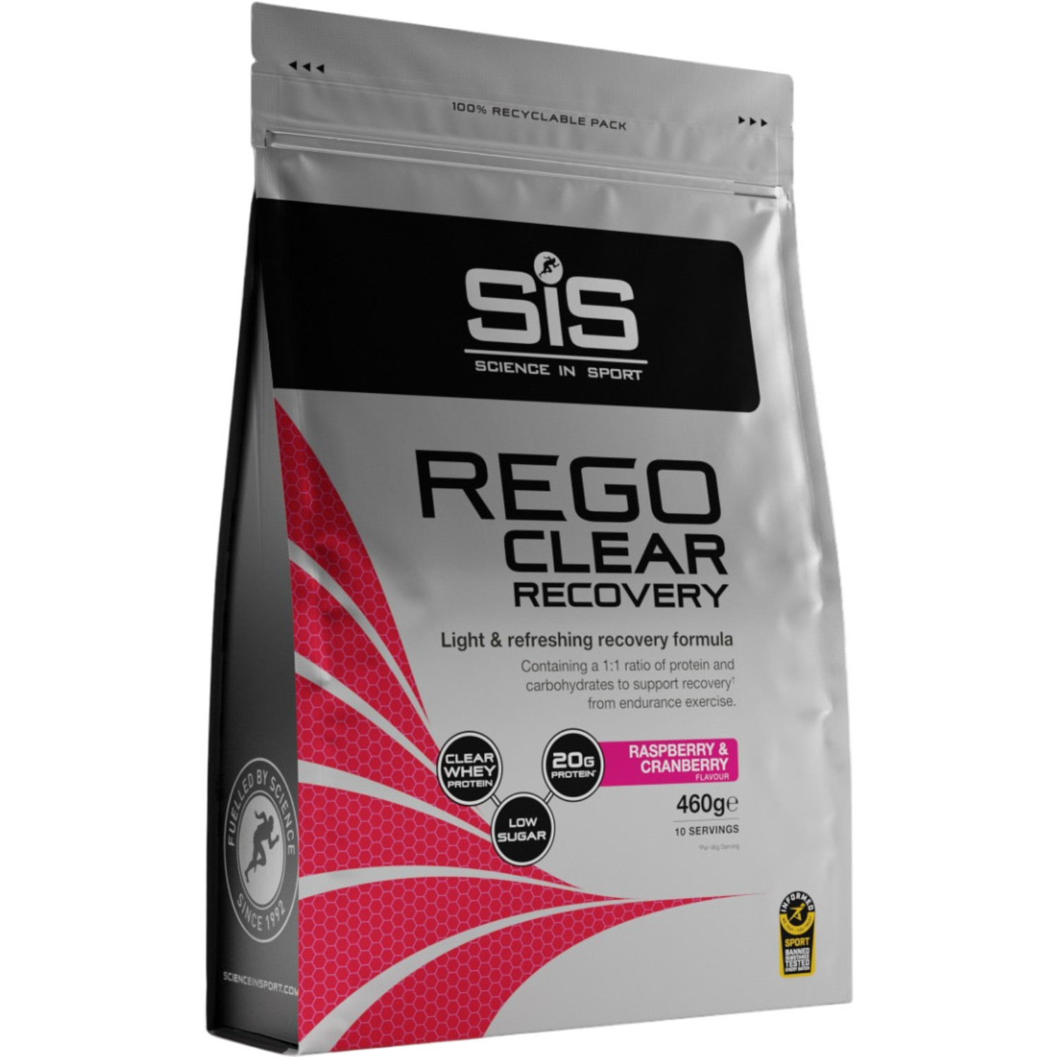 SIS Rego Clear Framboos & Cranberry 460g
