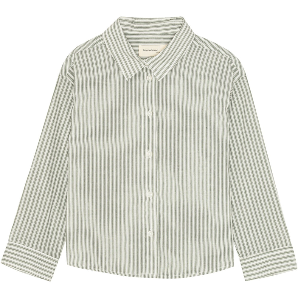 Køb brunobruno nation Agave Green Stripe Nohrla Stripe Skjorte