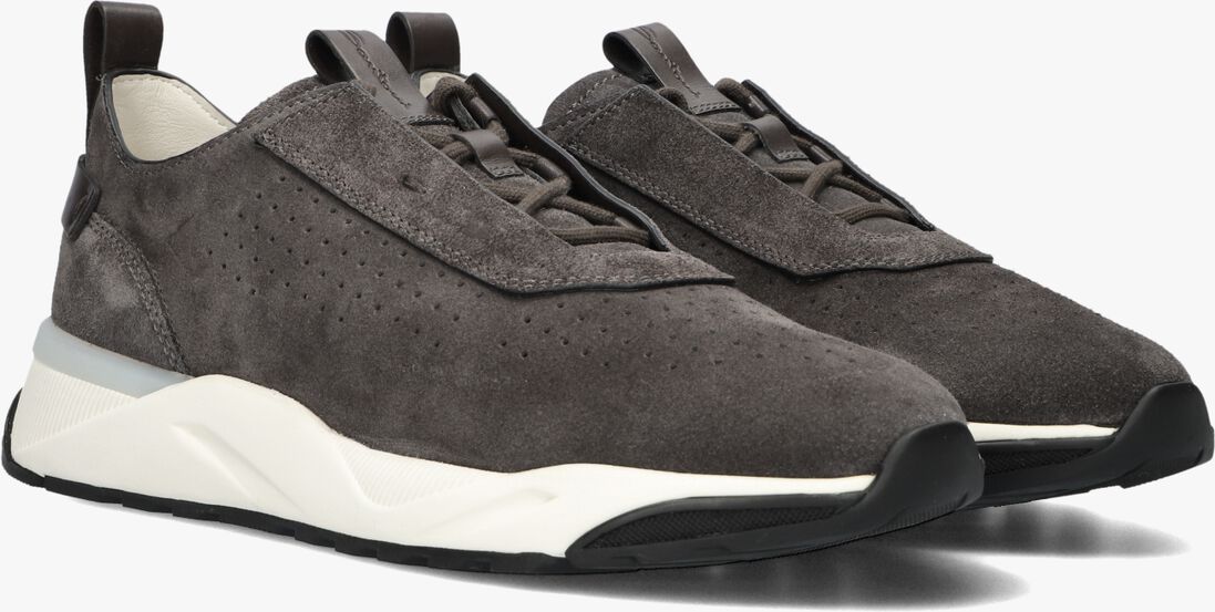 bruine santoni lage sneakers sue unlined runner