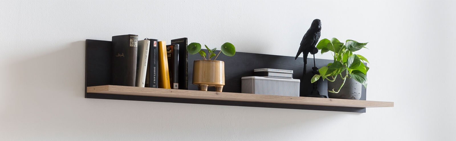 Wandboard Atlanta Artisan Eiche Nachbildung/Burned Wood 135 x 23 x 22 cm