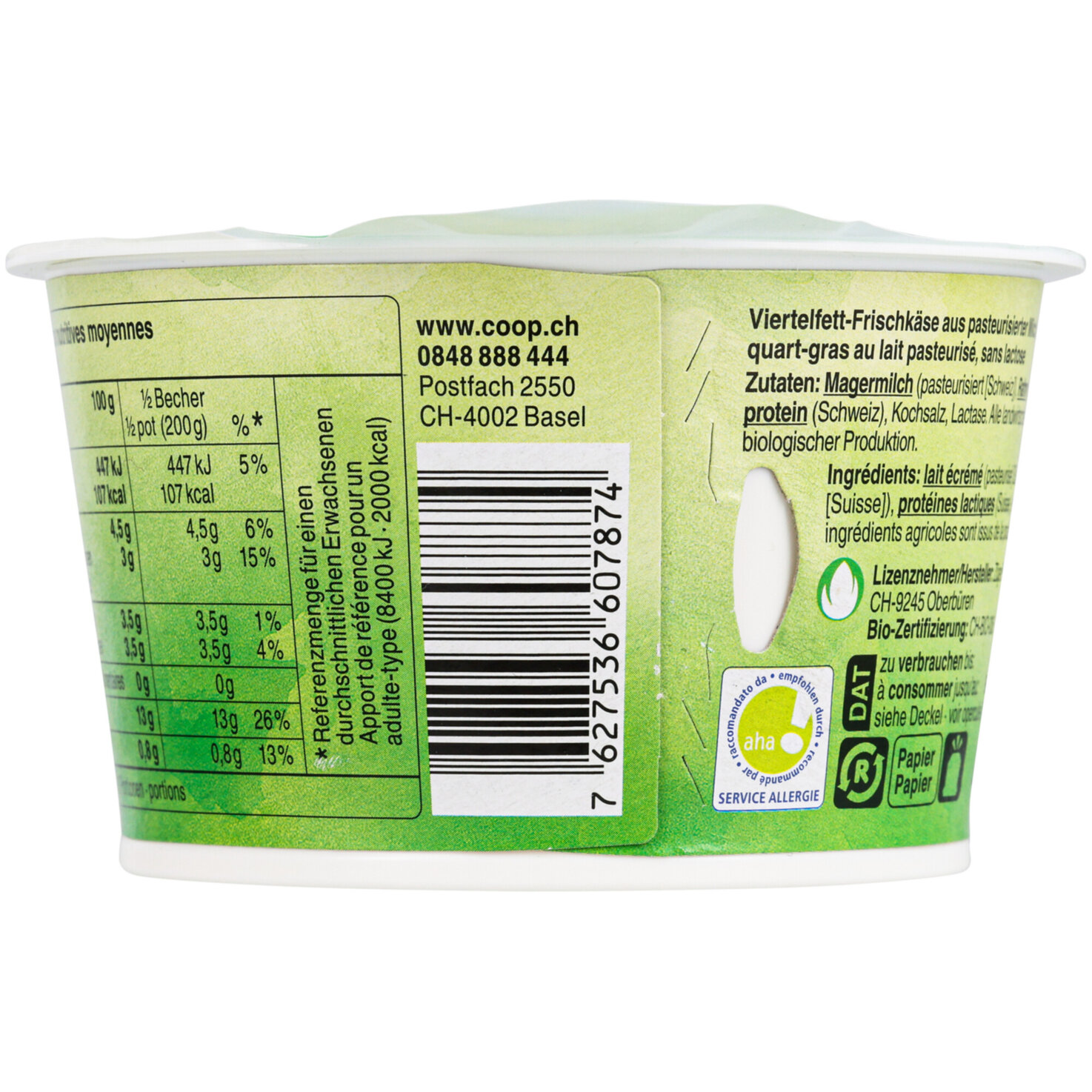 Free From Bio cottage cheese