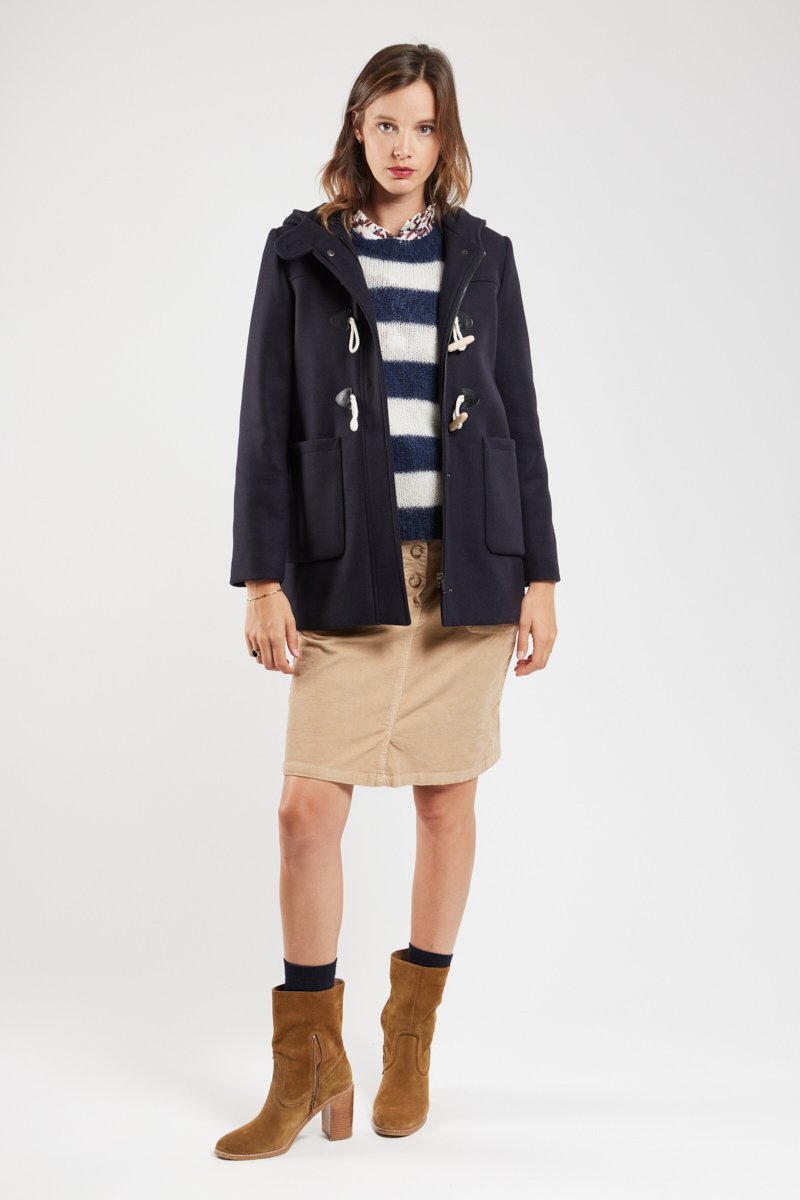 Duffle-coat court - laine
