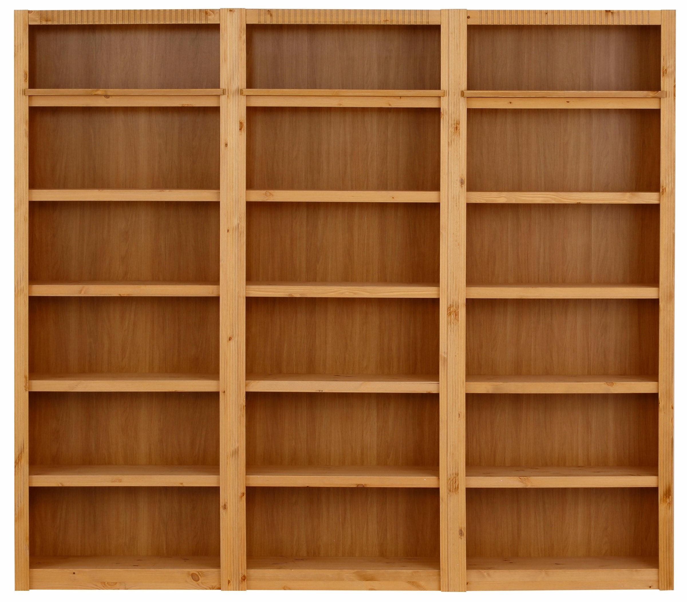 GOODproduct Bücherwand »Bergen« aus schönem massivem Kiefernholz, 3 tlg.