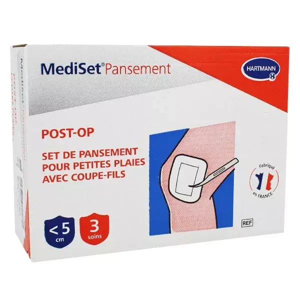 Curativo pós-operatório MediSet para pequenos ferimentos - 3 unidades