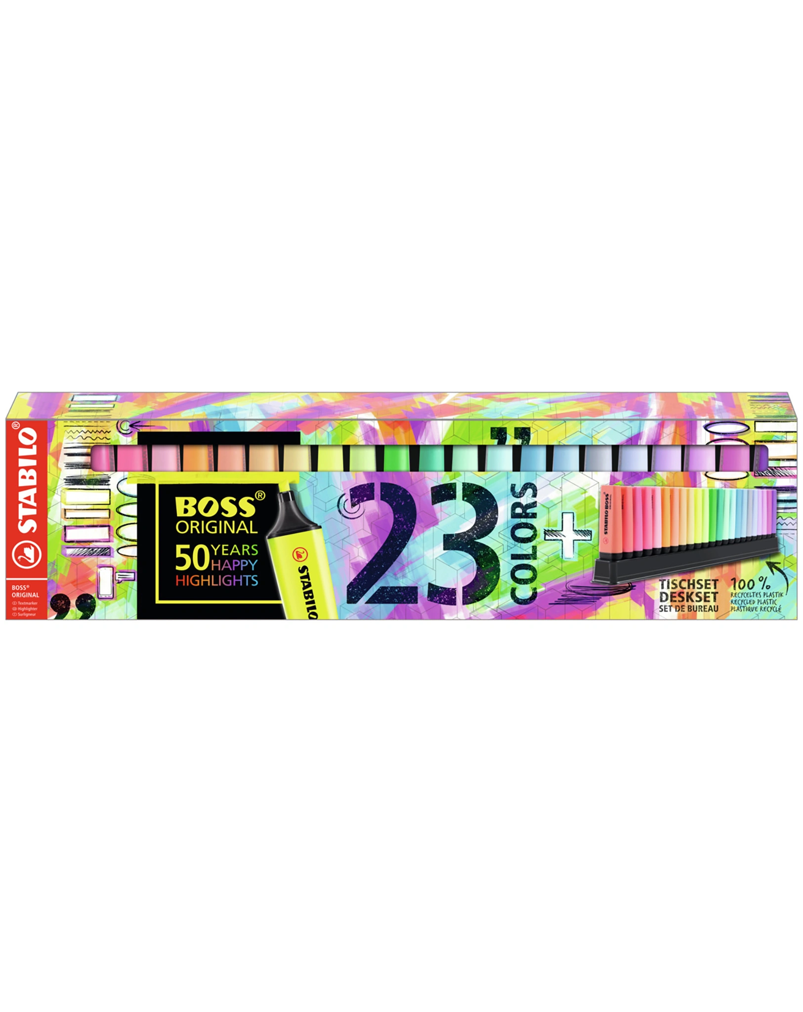 Textmarker STABILO® BOSS ORIGINAL Neon+Pastell 23er-Pack
