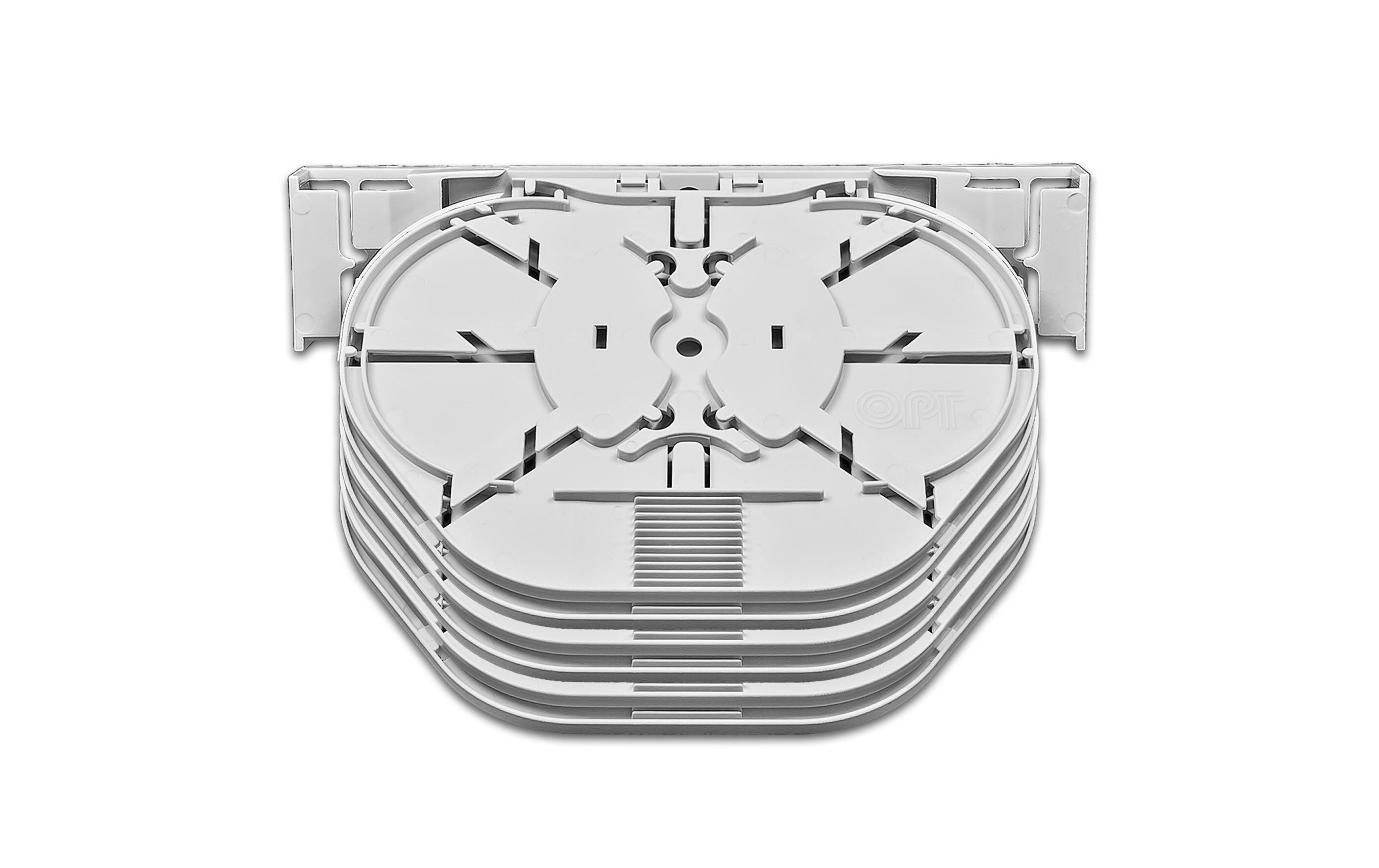 Spleisskassette für LFC Muffen, 6 Kassetten für 72 FasernSpleissmodul für LFC Muffen mit 6 Compact Tray Kassetten (CT), max. 72 Fasern, C