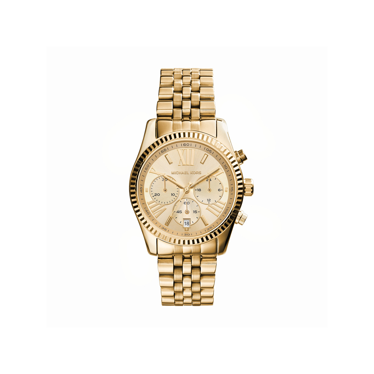 Montre MICHAEL KORS Lexington femme bracelet acier doré