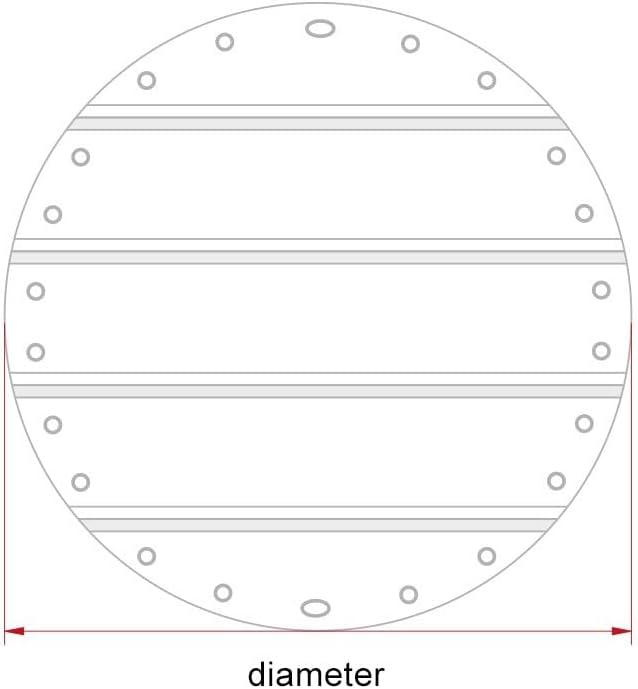 ANKO PLANEN Poolabdeckung rund Stangenabdeckung Ersatzplane aus PVC LKW-Plane – ohne Stangen (Durchmesser der Plane = 500cm, Lichtgrau RAL7035)