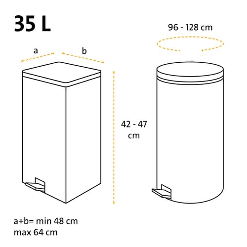 Swirl 35 l Fixierband-Müllbeutel Reißfest & Dicht