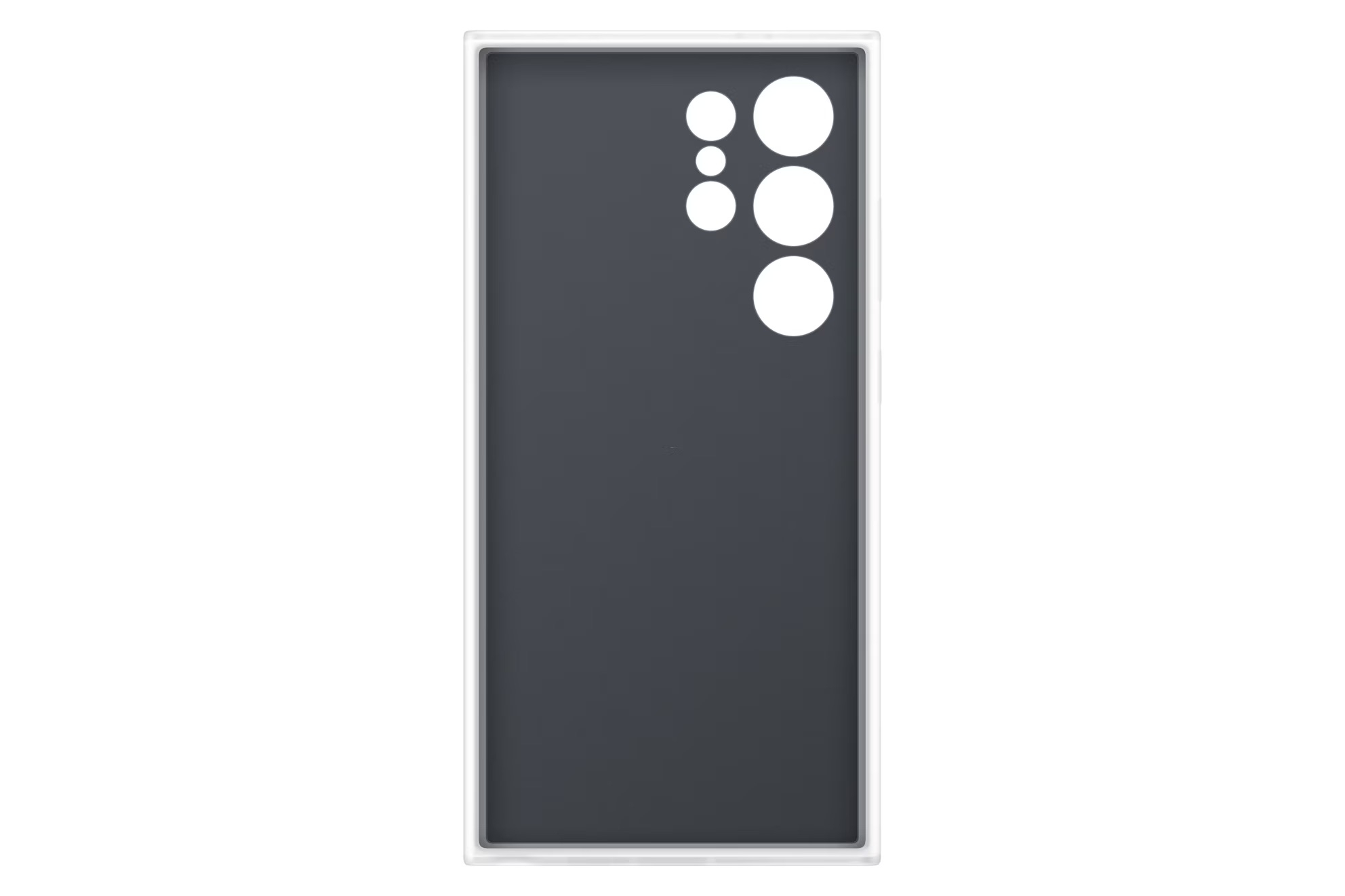 Galaxy S24 Ultra Flipsuit Hardcase Hülle Clear Cover   NFC Einlegekarte (EF-MS928CWEGWW) - Transparent / Weiss