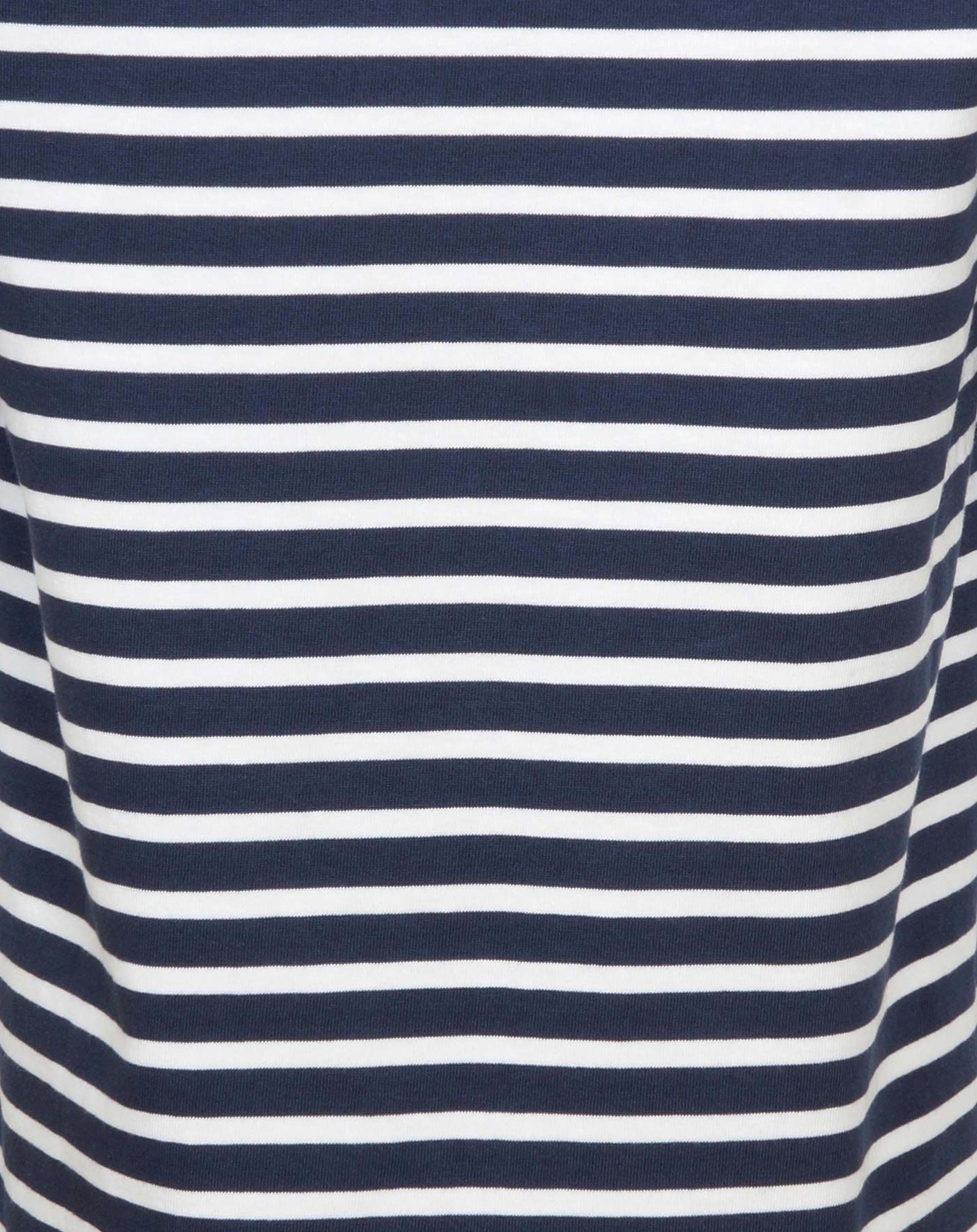 T-Shirt HANNES gestreift in darkblue/white