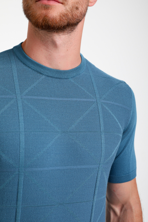 Gabbiano blauwe heren t-shirt