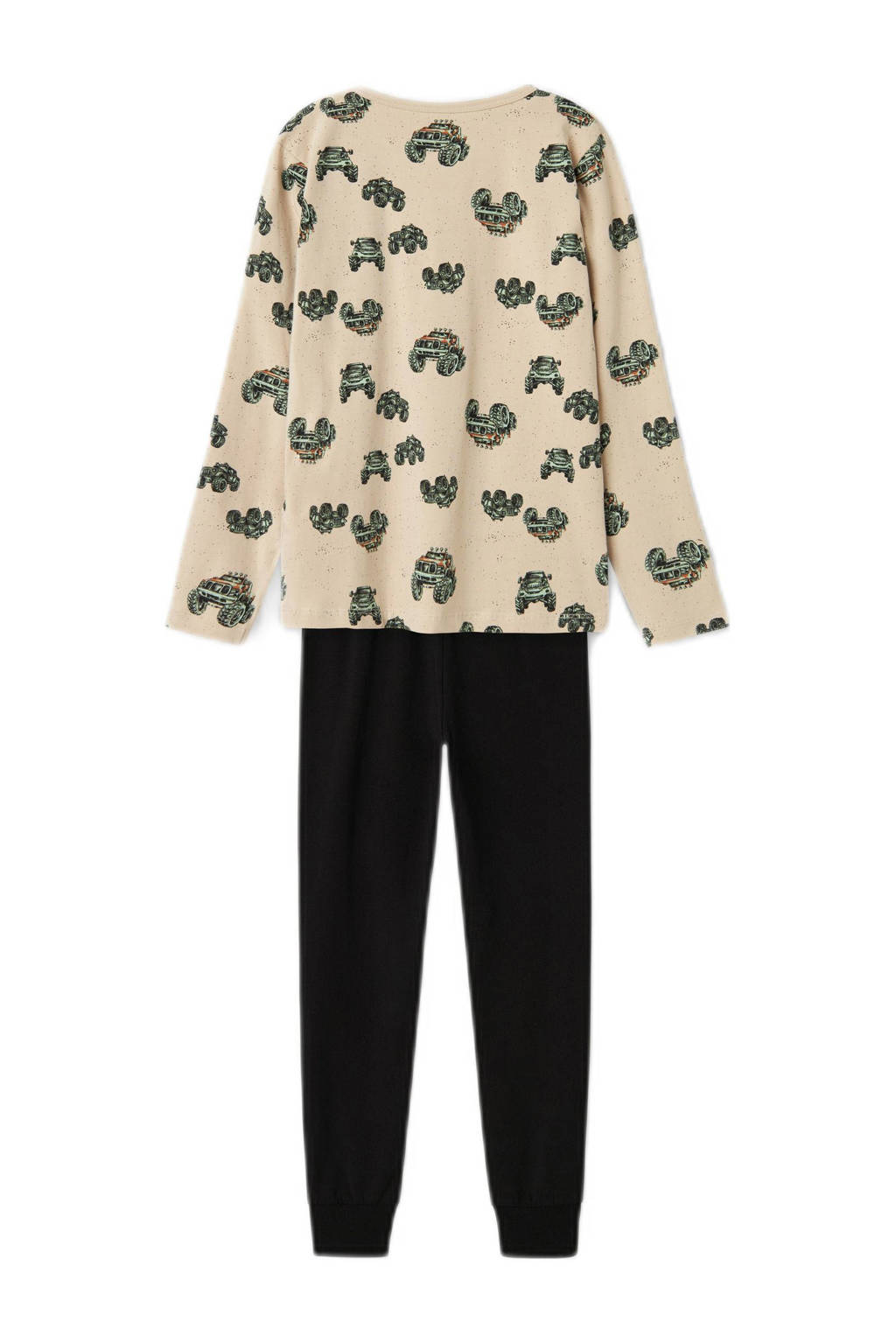 NAME IT pyjama NKMNIGHTSET ecru/zwart