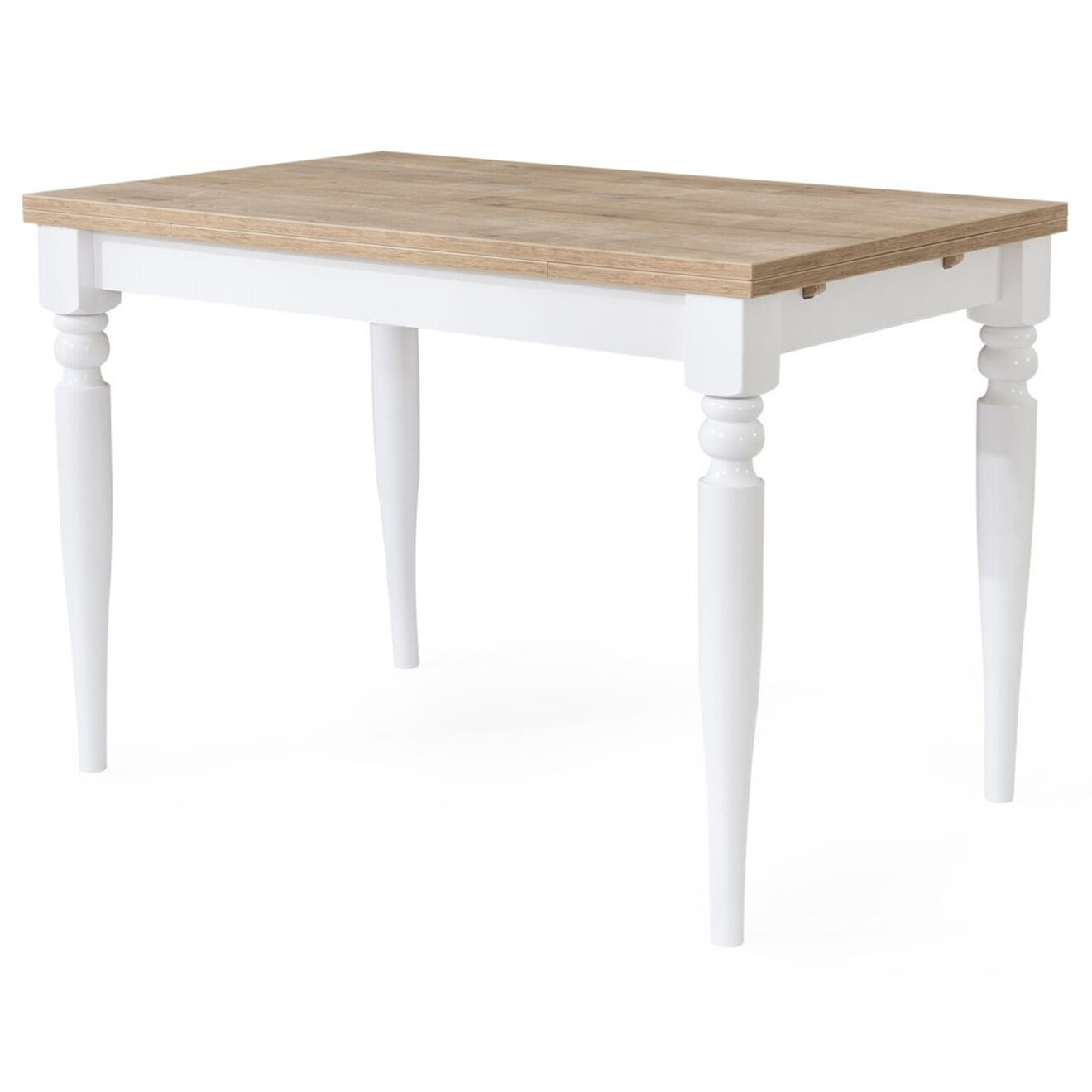Homitis Table à manger + 4 Chaises Albero blanc