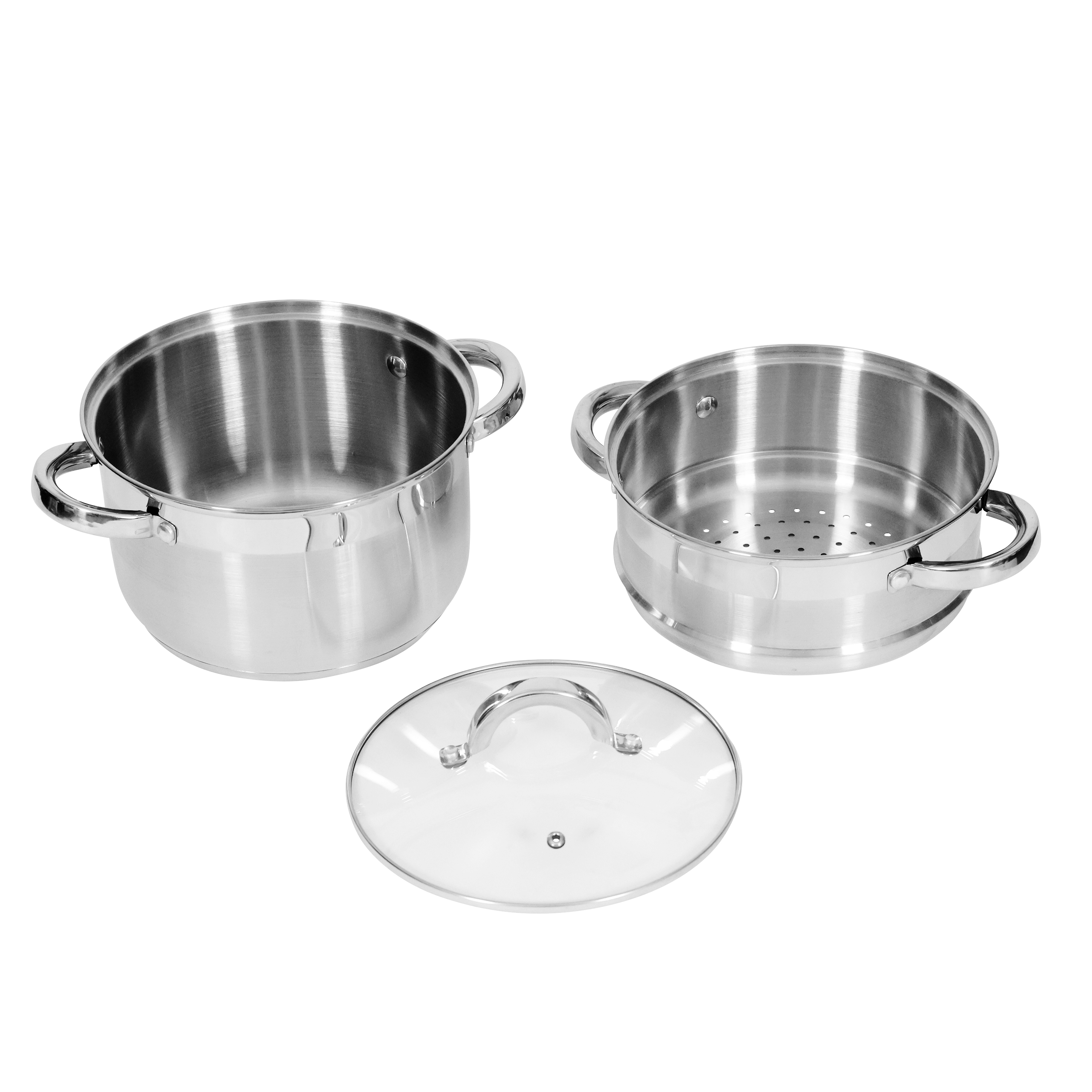 Kochtopf Edelstahl Set 15-teilig