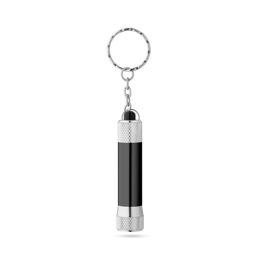 hi!dea 93141 - Porte-clés en aluminium avec lampe de poche 3 LED