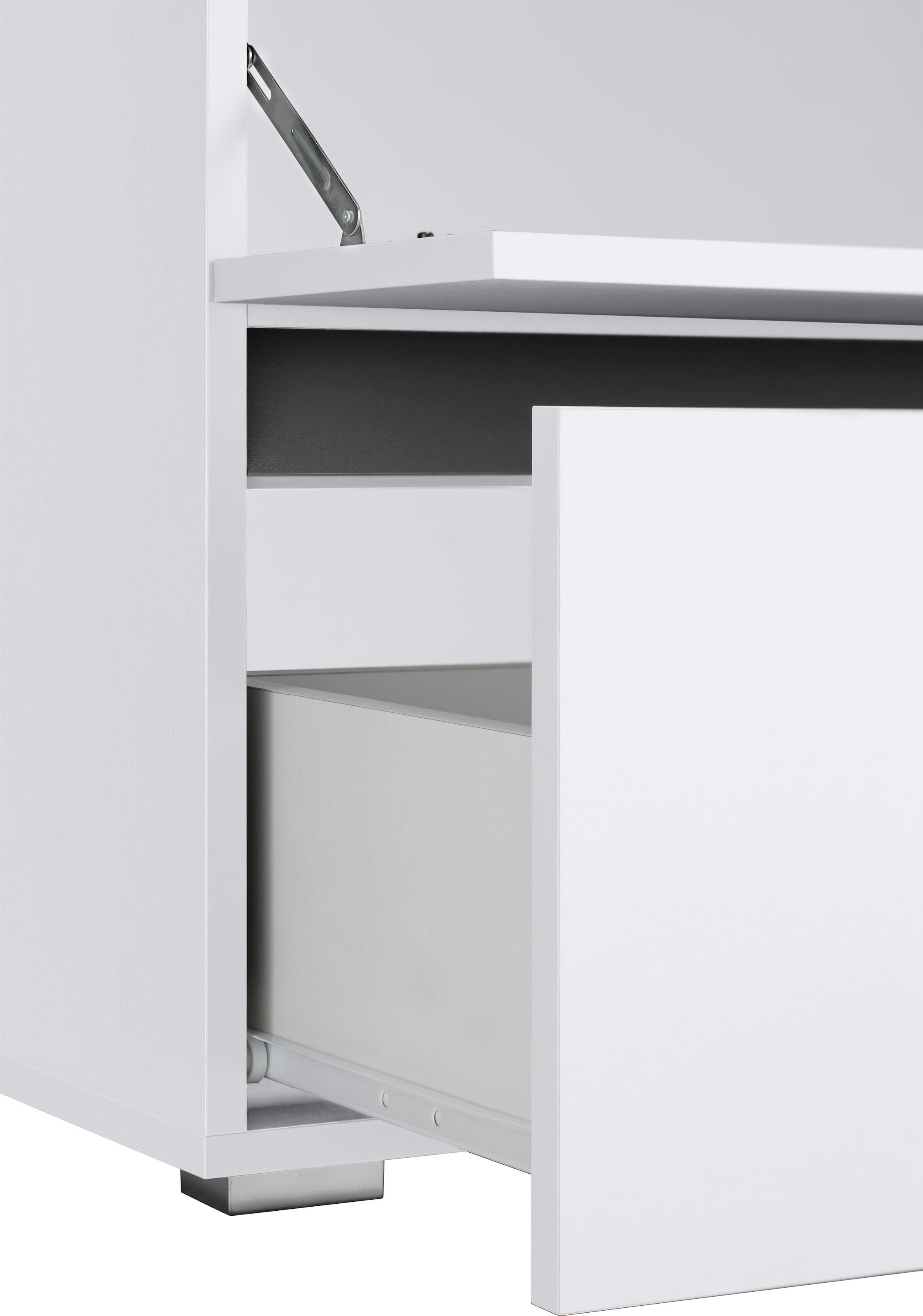 Home affaire Waschbeckenunterschrank »Wisla« Siphonausschnitt, Push-to-open-Funktion, Breite 60cm, Höhe 55 cm
