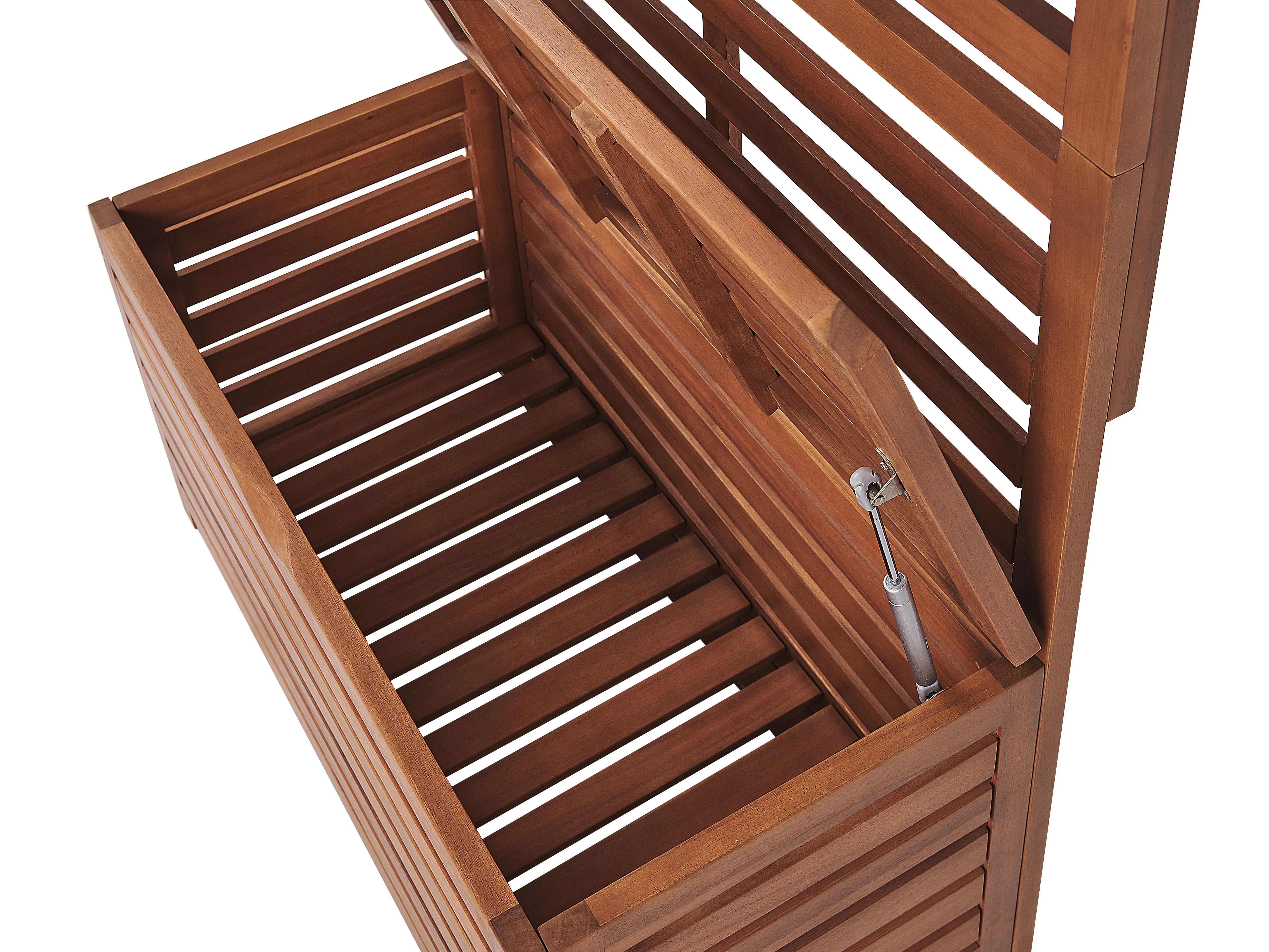 Tuinbank met wandpaneel MATINO Acaciahout 80 cm 40 cm Bruin