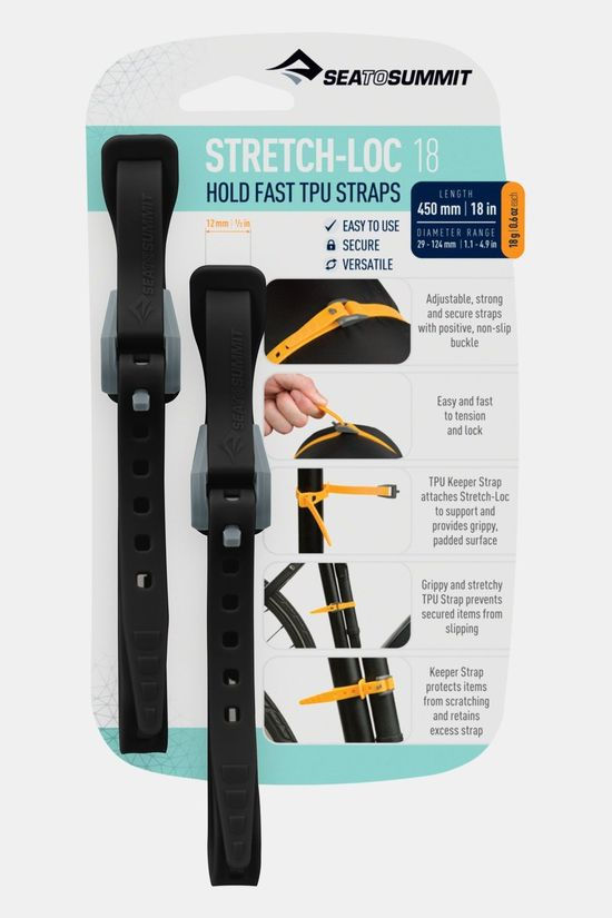 Sea To Summit Sea To Summit Stretch Loc 18 - black 2-pack Bevestigingsband