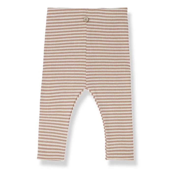 1+ in the family Legging Cora Rayé | Abricot