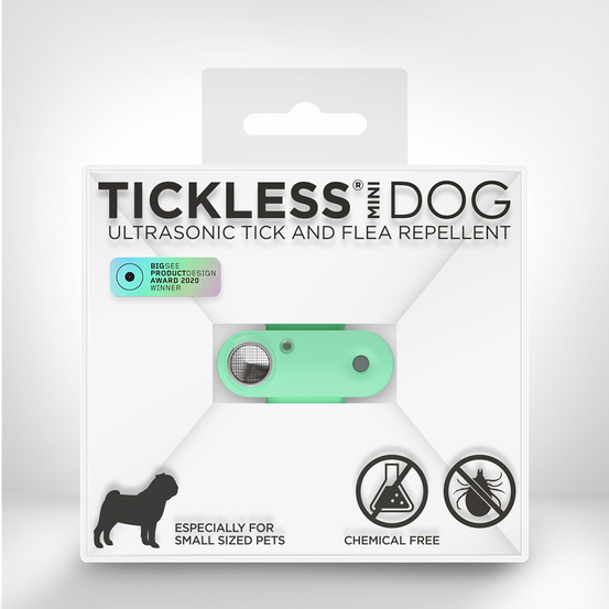 Répulsif rechargeable à ultrasons pour chien Tickless Mini Dog vert