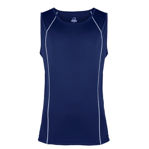 Camiseta esportiva sem mangas Rhino, respirável, para rúgbi, corrida e academia (azul)