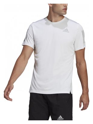Maillot manches courtes adidas running Own The Run Blanc Homme