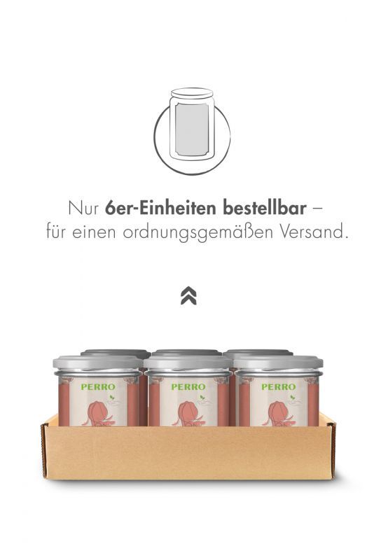 PERRO Geniesser Glas Hund SET Rind & Grünlippmuschel
